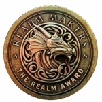 Realm Award winner medallion